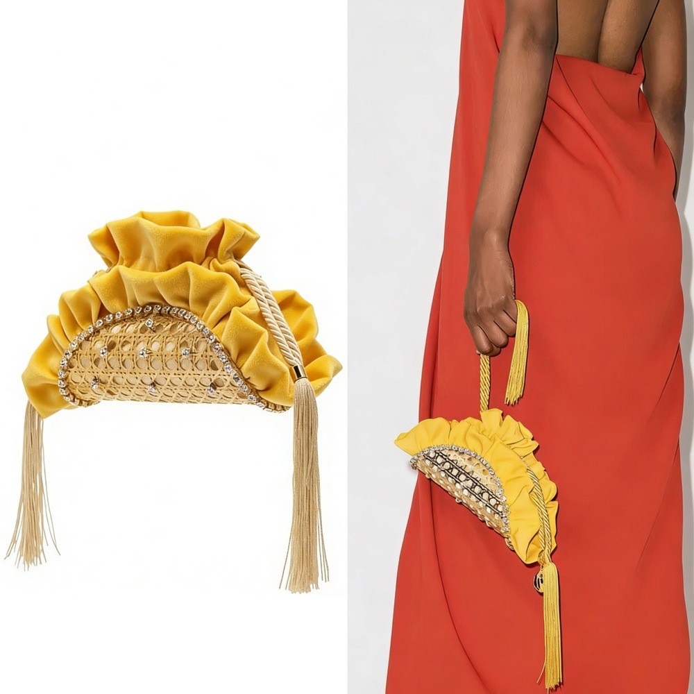 Rosantica Taco Crystal-embellished Mini Clutch Bag